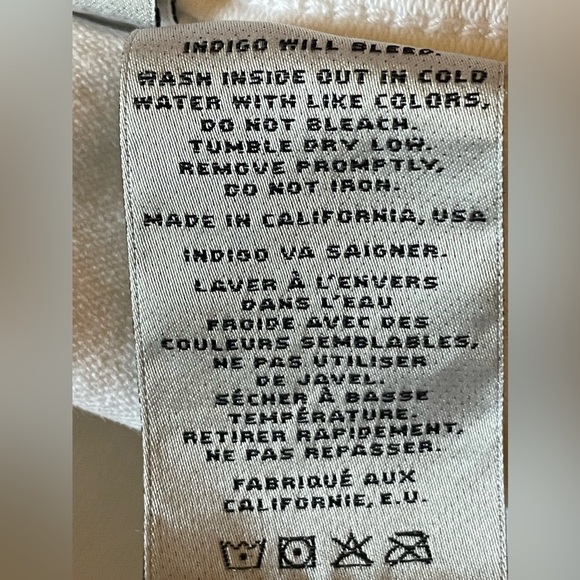 J Brand white jeans with zipper at ankles - Picture 5 of 9